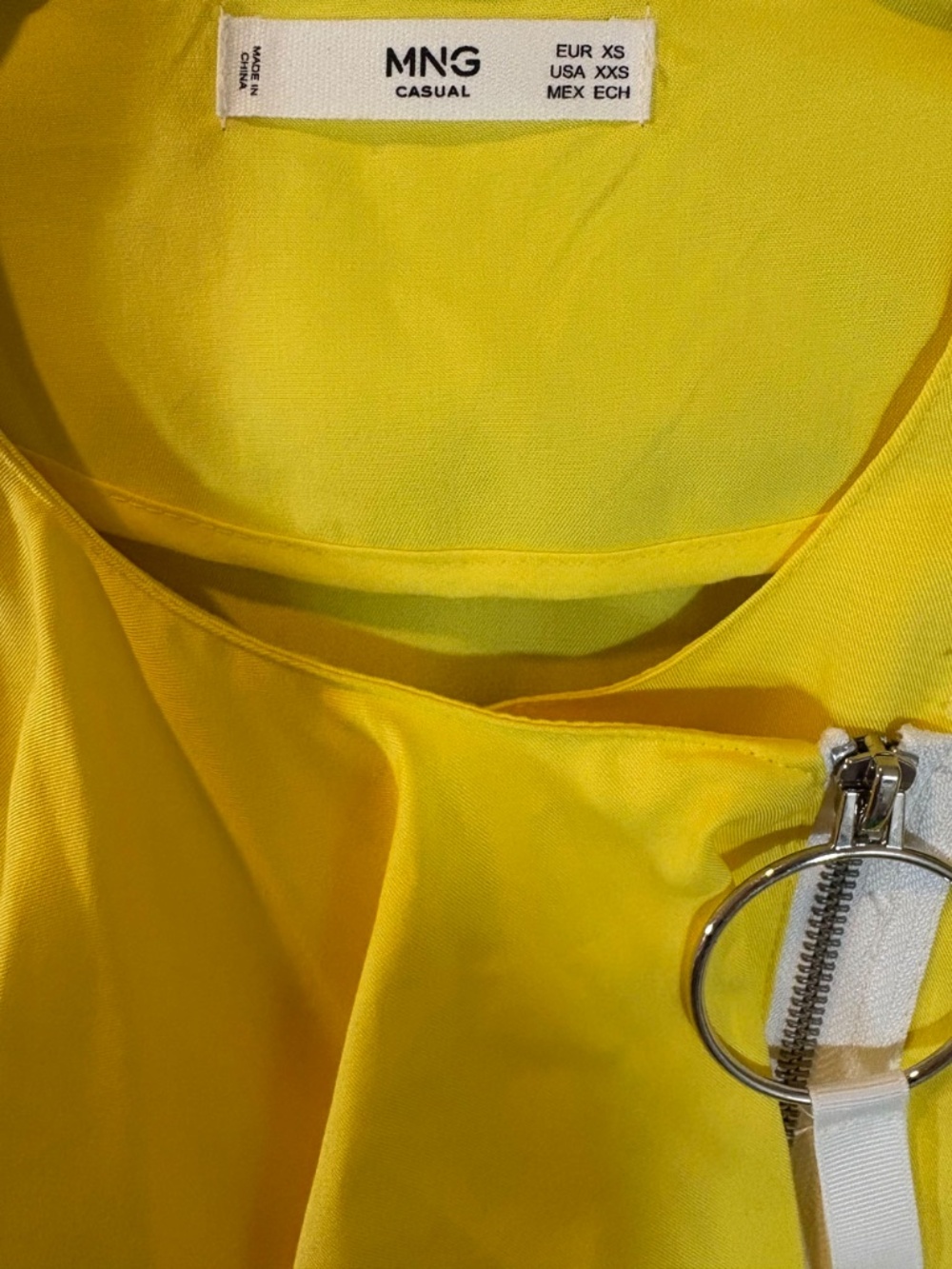 Mango Bright Yellow Ruffled Jacket XS (New Without Tags) - Picture 2 of 6